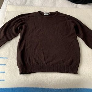 Paul Stewart Brown Cashmere Sweater